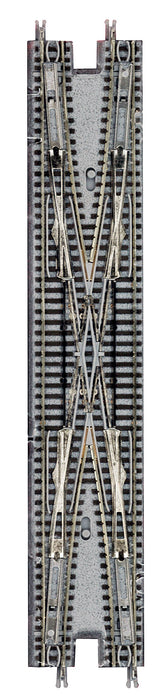 Rokuhan Z Gauge R078 Electric Double Track Crossing Point Brown