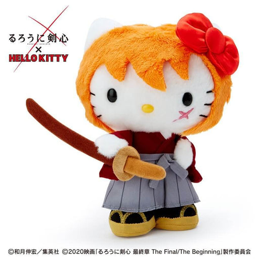 Rurouni Kenshin X Hello Kitty Plush Toy (Himura Kenshin) Japan Figure 4550337828823