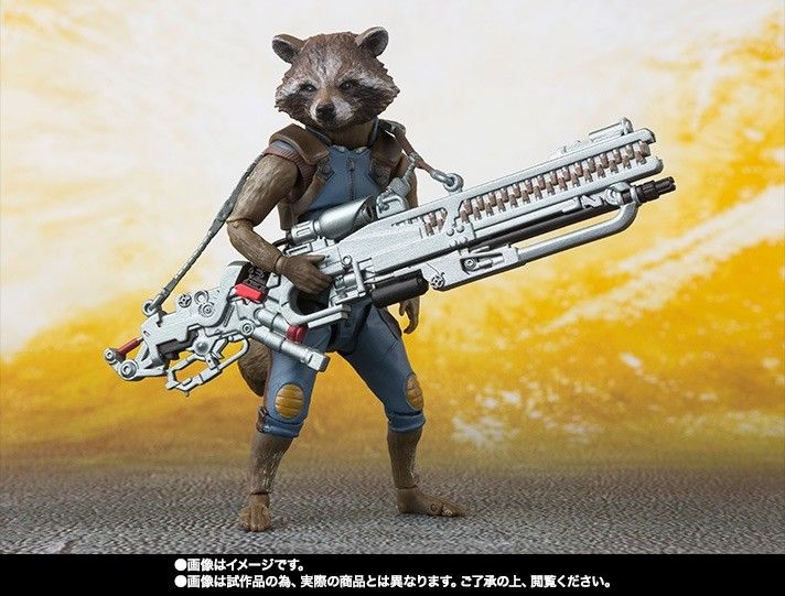 Shfiguarts Avengers Infinity War Rocket Raccoon Action Figure Bandai Japan
