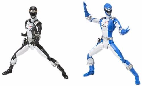 S.h.figuarts Go Go Sentai Boukenger Bouken Black & Blue Set Action Figure Bandai - Japan Figure
