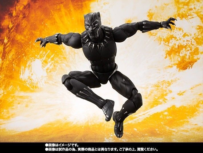 S.h.figuarts Avengers Infinity War Black Panther Action Figure Bandai