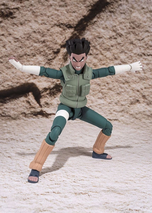 S.h.figuarts Naruto Shippuden Rock Lee Action Figure Bandai F/s