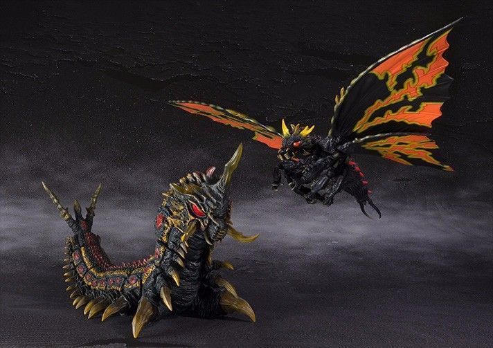 Shmonsterarts Godzilla Vs Mothra Battra Adulte/Larve Couleur Spéciale Ver Figure