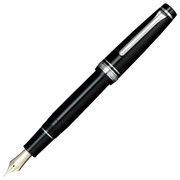 SAILOR Professional Gear Silver Fountain Pen Black F 11-2037-220