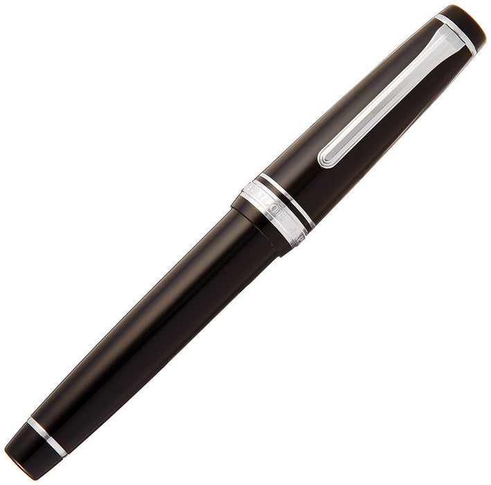 SAILOR Professional Gear Silver Fountain Pen Black Mf 11-2037-320