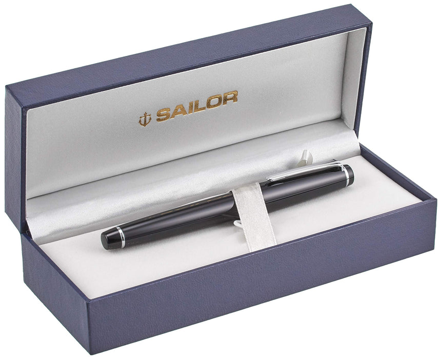 SAILOR Professional Gear Slim Argent Fp Noir Ms 11-1222-920