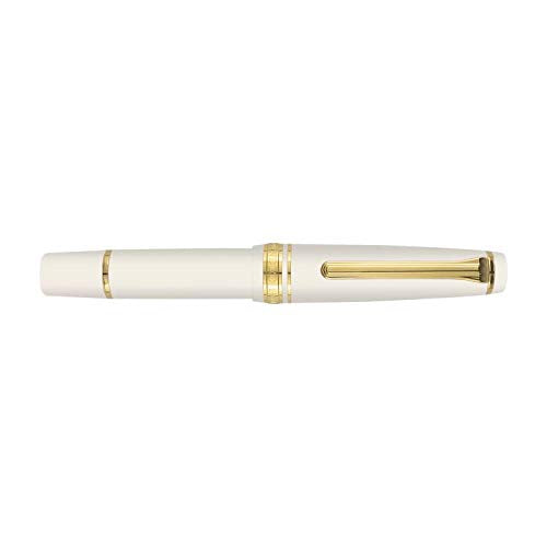 Sailor Fountain Pen Professional Gear Slim Mini Gold Japan Medium Fine Beni White 11-1503-310