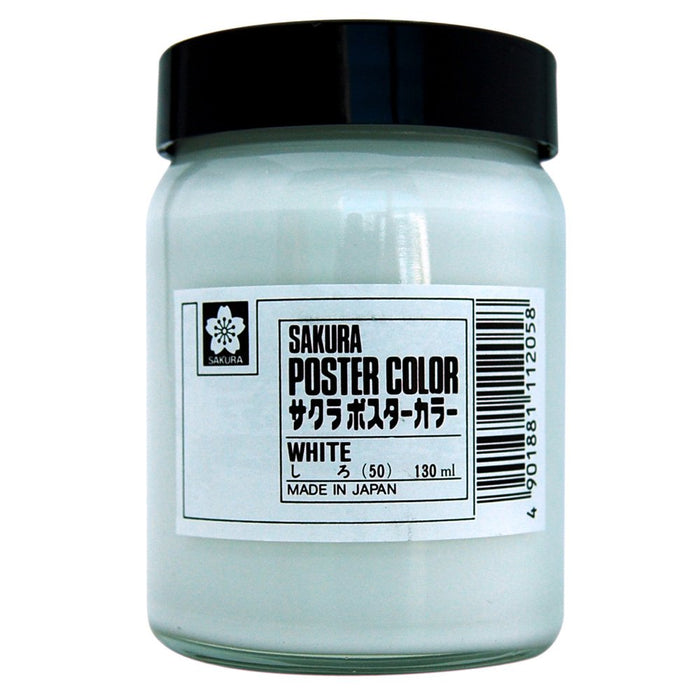 Sakura Crepas Paint Poster Color 130Ml White Japan Pw130Ml#50