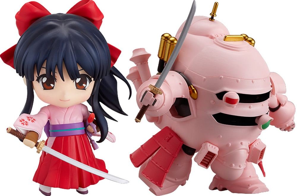 Good Smile Company Ensemble Nendoroid Sakura Wars - Figurine mobile Sakura Shinguji et Kobu (peint en ABS et PVC sans échelle)