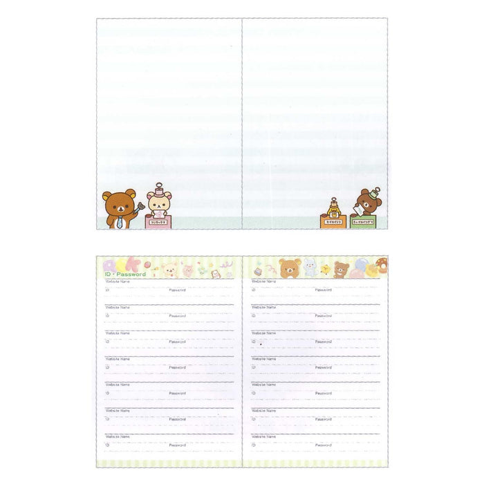 San-X Rilakkuma 2024 Monthly Notebook with Wide Pocket and Thread Binding
