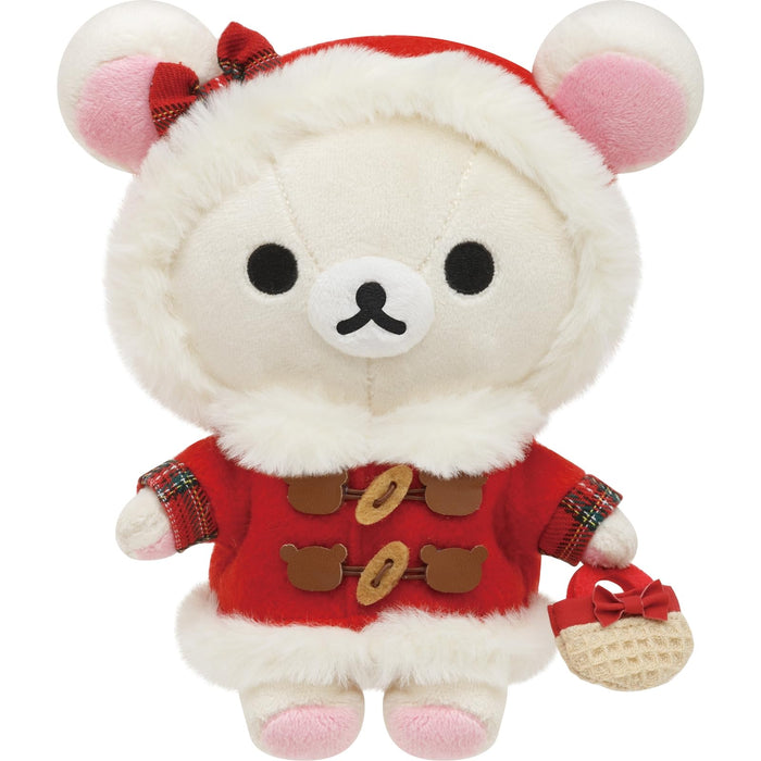 San-X Rilakkuma Christmas Korilakkuma Mo27701 155x140x80mm Stuffed Toy