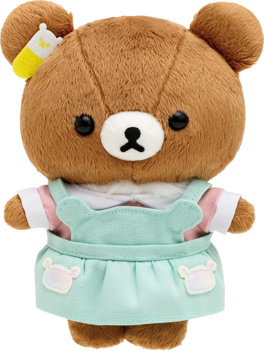 San-X Rilakkuma Mascotte d'infirmière en peluche colorée 9 x 14 x 18 cm, idéale pour les 6 ans et plus