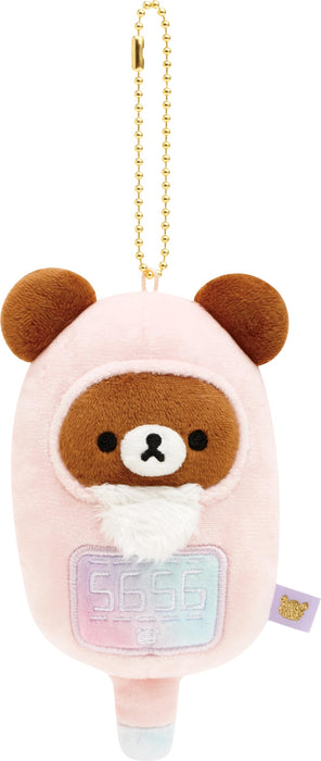San-X Rilakkuma Doctor Plush Toy with Thermometer Key Chain 5.5x6.5x12.5cm Ages 6+
