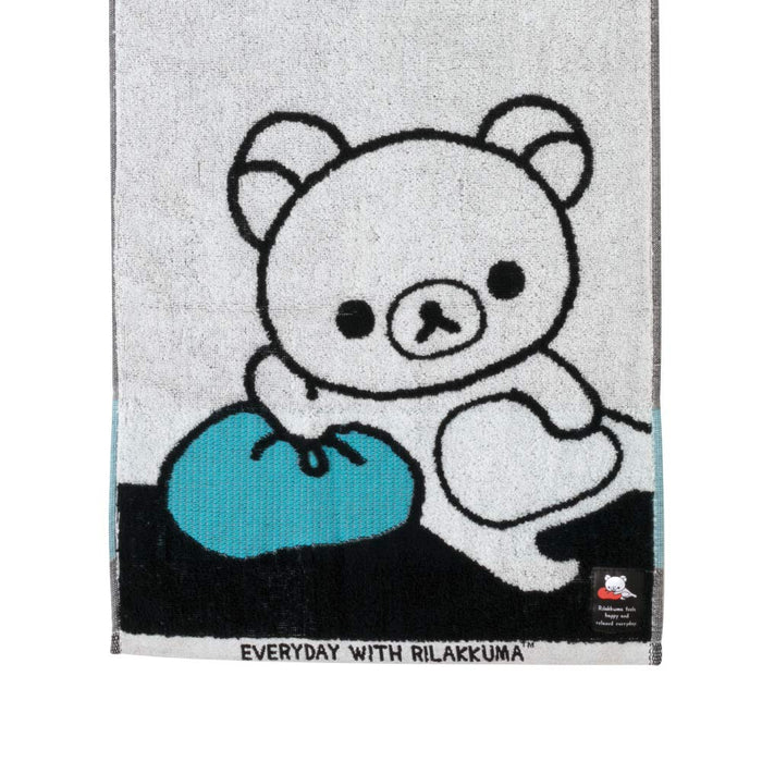 San-X Rilakkuma Black Face Towel Premium Quality Size Cm17201