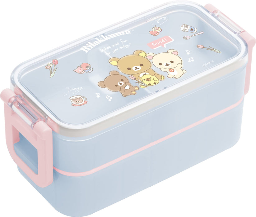 San-X Rilakkuma 2-Piece Lunch Box with Lock Chopper Lunch Market Edition