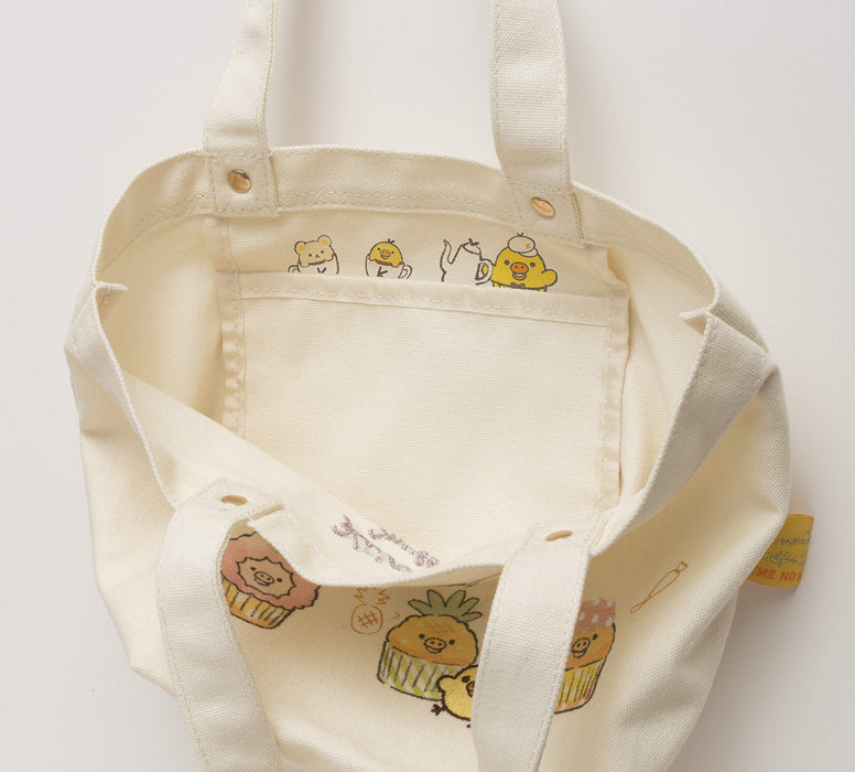 San-X Rilakkuma Mini Tote Bag Kiiroitori Muffin Cafe Design Cu67601