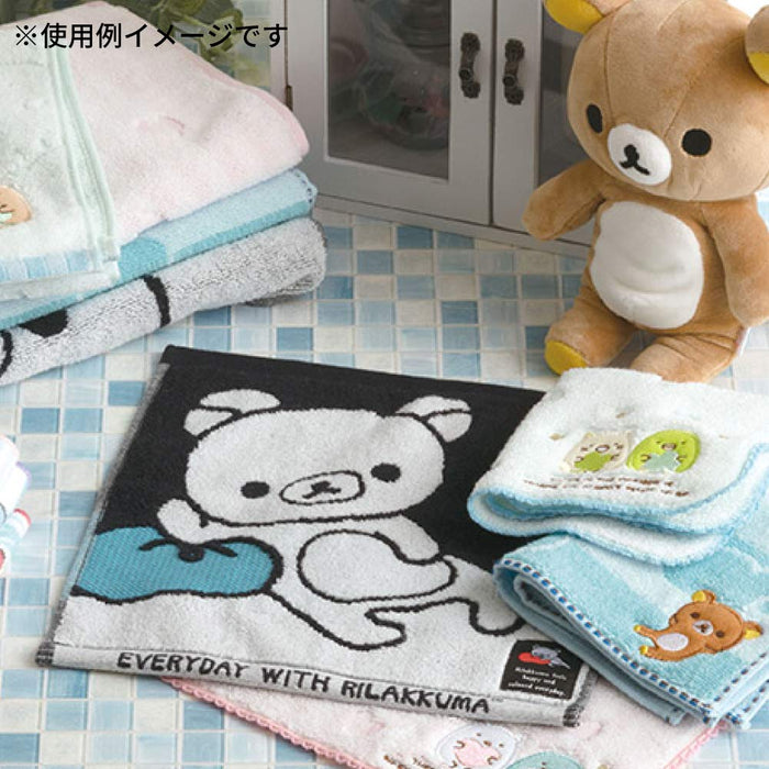 San-X Rilakkuma Blue Mini Towel Compact Size Product Code CM16901