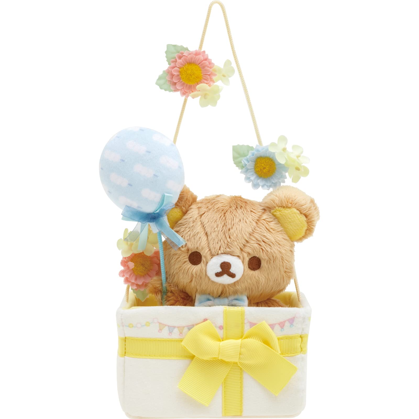 San-X Rilakkuma Smile Happy For You Hanging Plush Toy MF81801- Japan Figure Store - #1 Bring To You The Best Japanese Goods