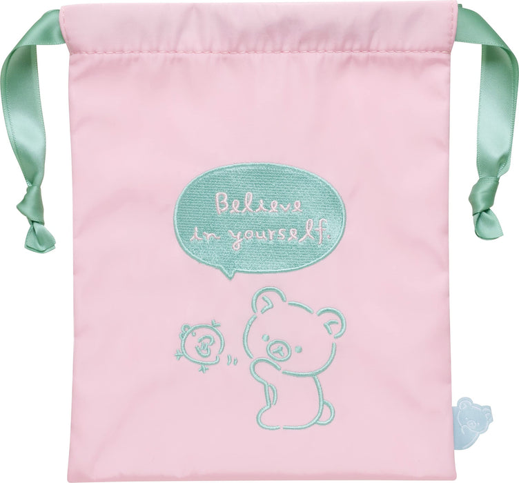 San-X Rilakkuma Message Series Drawstring Bag Perfect for Everyday Use