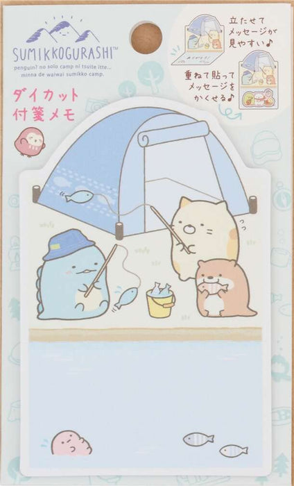 SAN-X Sumikko Gurashi Sticky Note Sumikko Camp avec Kawauso