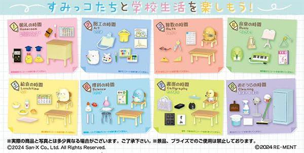 Re-ment Detective Room Box Product, 8 Types, 8 Pieces, PVC