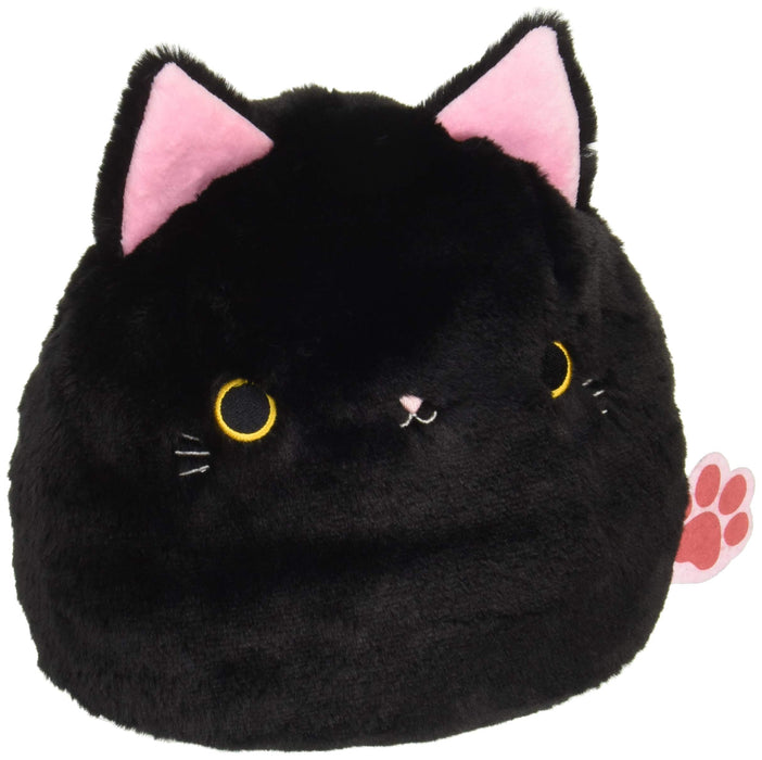 Sanei Boeki Plush Cat Dango L Mofuneko Black W23xD20xH20cm