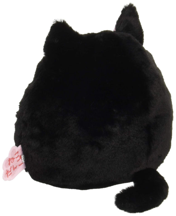 Sanei Boeki Plush Cat Dango L Mofuneko Black W23xD20xH20cm