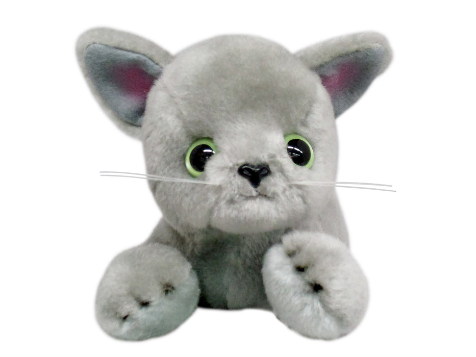 Sanei Boeki Lying Cat Gray Cat W11xD25xH11.5cm I-4258