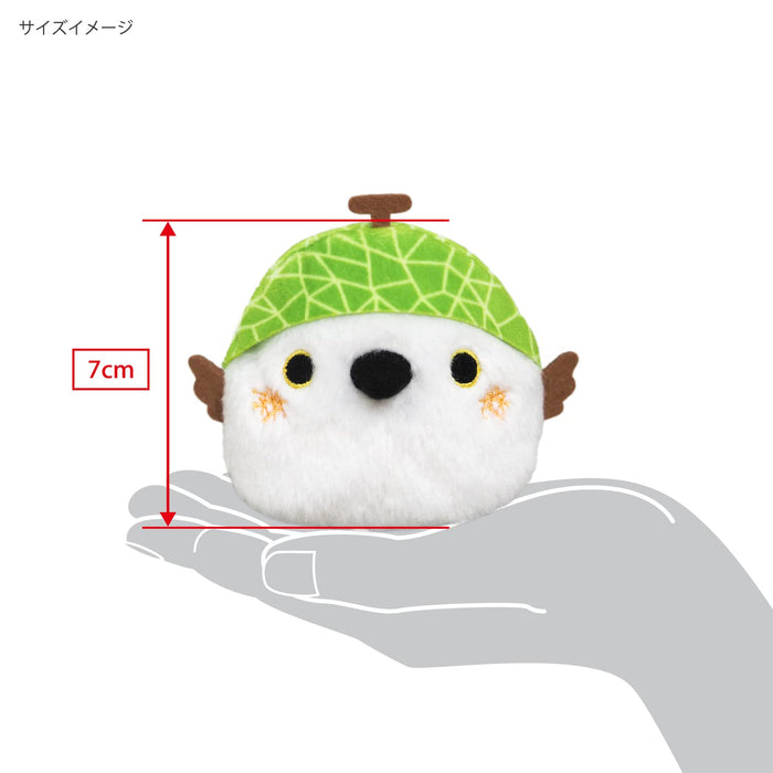 Sanei Boeki Plush Tori Dango Melon Shimaenaga Stuffed Toy W9xD8xH7cm