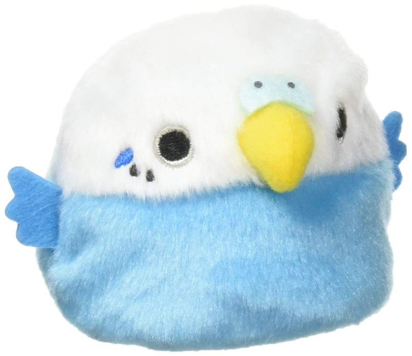 Sanei Boeki Plush Toy Dango Budgie Blue W9xD8xH7cm