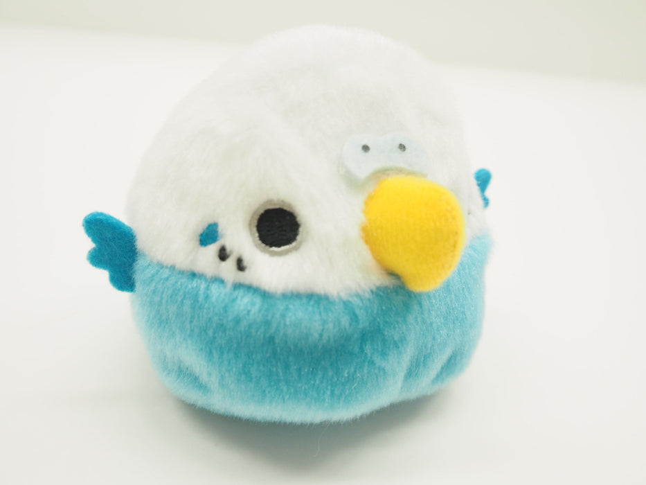 Sanei Boeki Plush Toy Dango Budgie Blue W9xD8xH7cm