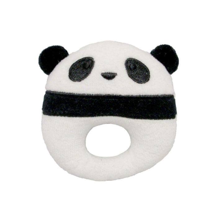 Sanei Boeki Plush Toy Panda Rattle W15xD2.5xH19.5cm