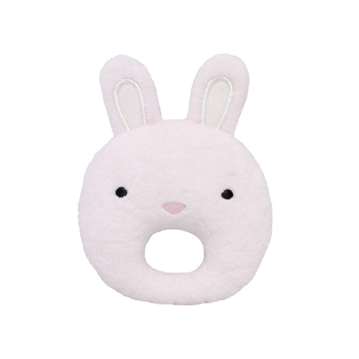 Sanei Boeki Plush Toy Animal Rattle Rabbit W15xD2.5xH19.5cm