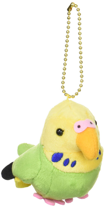 Sanei Boeki Stuffed Toy Piyo Piyoko Bird Budgie Green W5xD11xH8cm