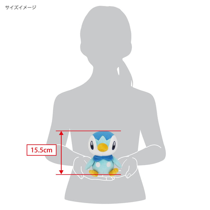 SAN-EI Plush Doll Pokemon All Star Collection Plush: Piplup [Small] Tjn