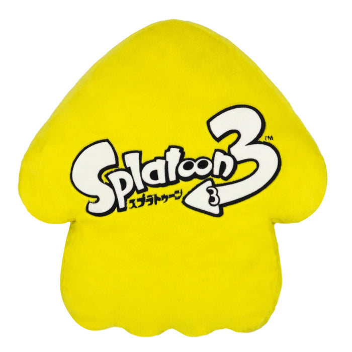 Sanei Boeki Splatoon 3 All Star Collection Kissen, Tintenfischgelb, B33xT11xH34cm