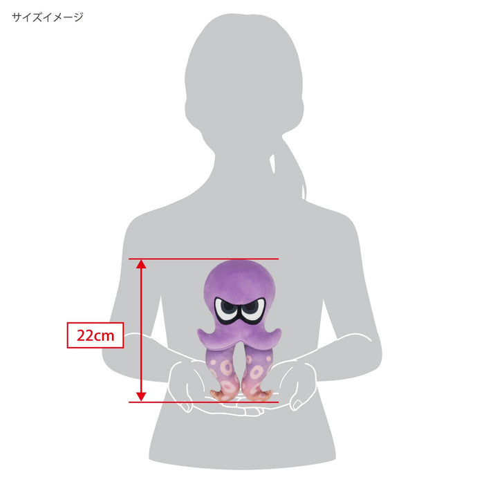 Sanei Boeki Splatoon3 All Star Collection Octopus Purple (S) Plush Height 22Cm Sp35