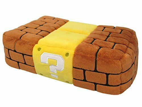 San-ei Boeki Super Mario Mz28 Plush Tissue Cover Block