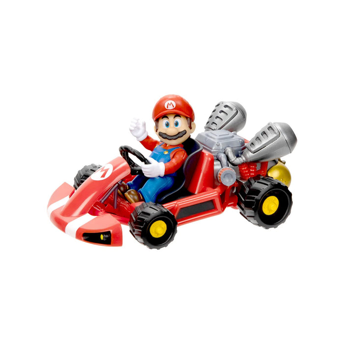 Sanei Boeki Super Mario Bros. Film-Rückziehwagen Mario Japan B8,5 x T12,5 x H6,2 cm Tsm-16