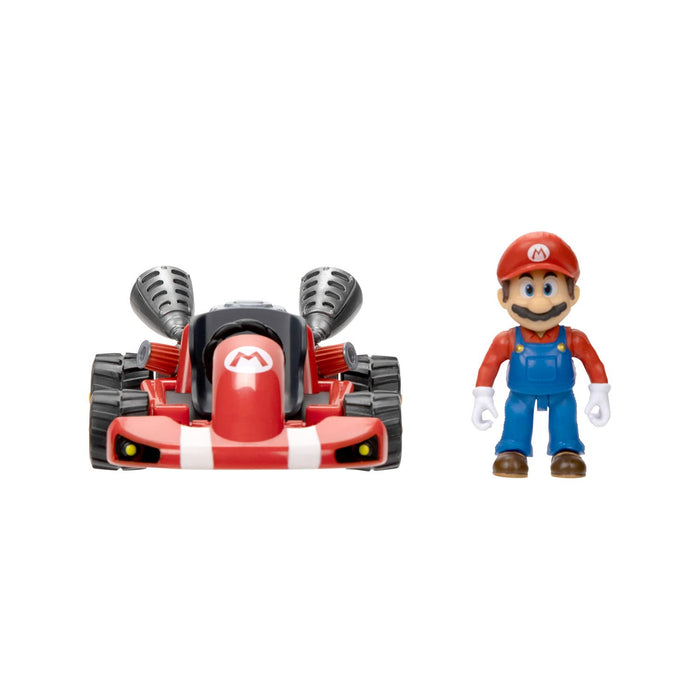 Sanei Boeki Super Mario Bros. Film-Rückziehwagen Mario Japan B8,5 x T12,5 x H6,2 cm Tsm-16