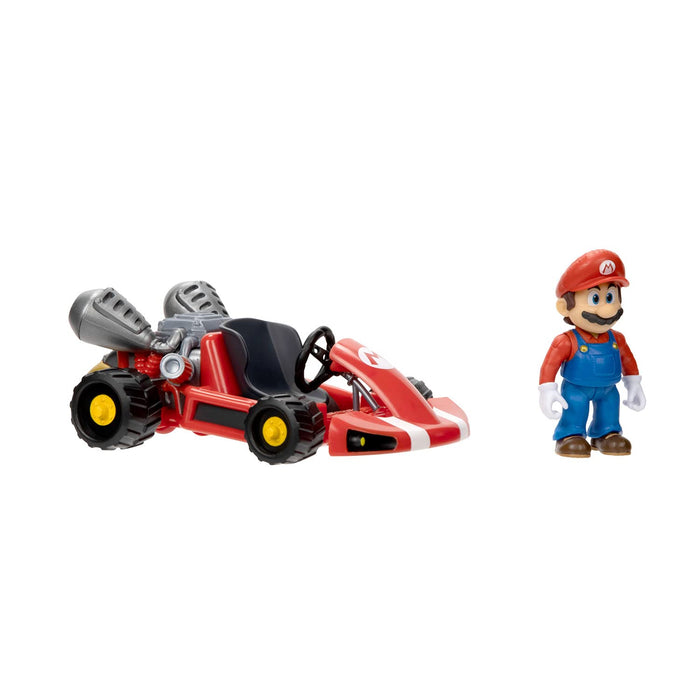 Sanei Boeki Super Mario Bros Movie Pullback Cart Mario Japan W8.5Xd12.5Xh6.2Cm Tsm-16