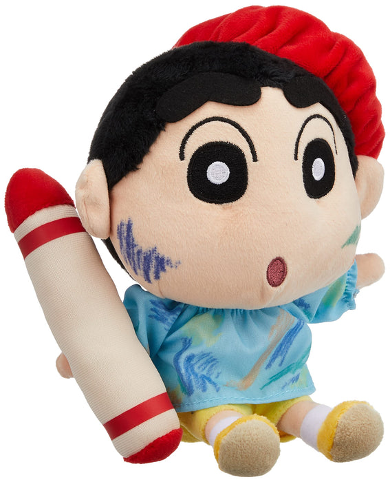 SAN-EI Crayon Shin-Chan Plush Doll Shin-Chan Scribbling S