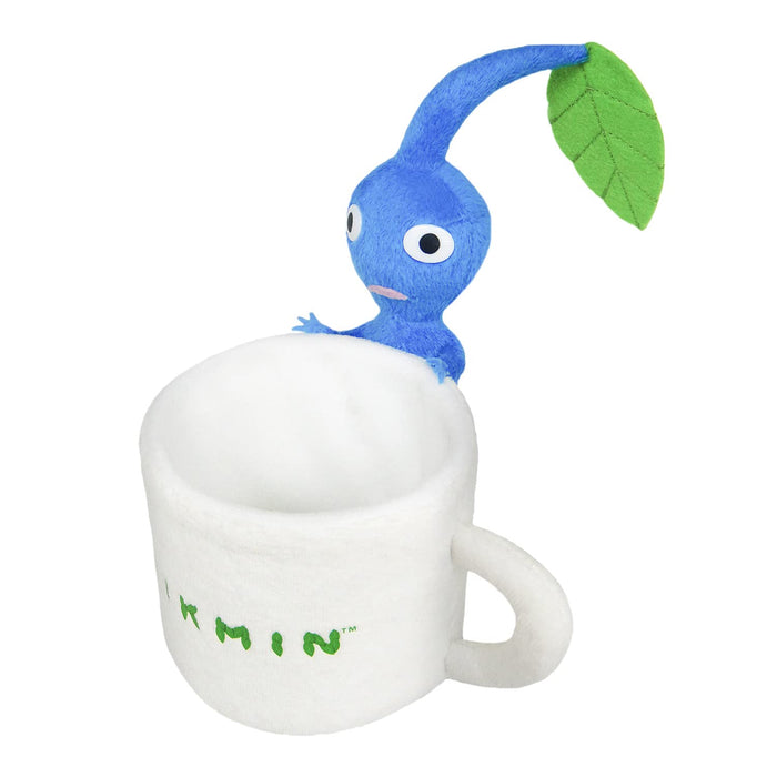 Sanei Trading Pikmin Plush Toys Series Blue Pikmin Accessory Case (Mug) Plush Toy Height 15Cm Pkz02