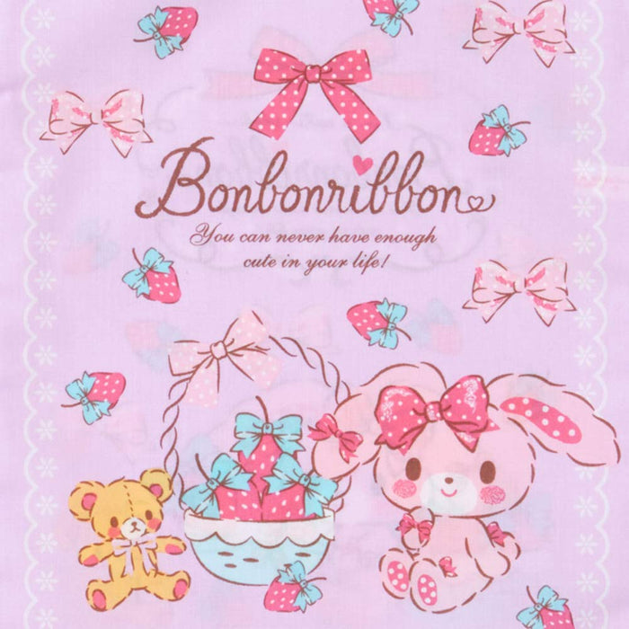 Sanrio Medium Drawstring Bag with Bonbon Ribon Strawberry Print