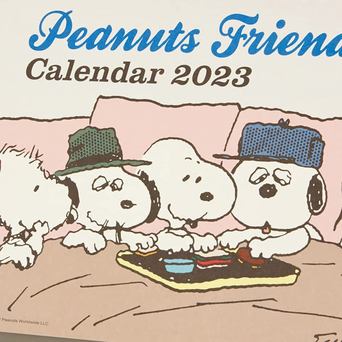 SANRIO Tabletop Ring Calendar Gantt Chart 2023 Snoopy