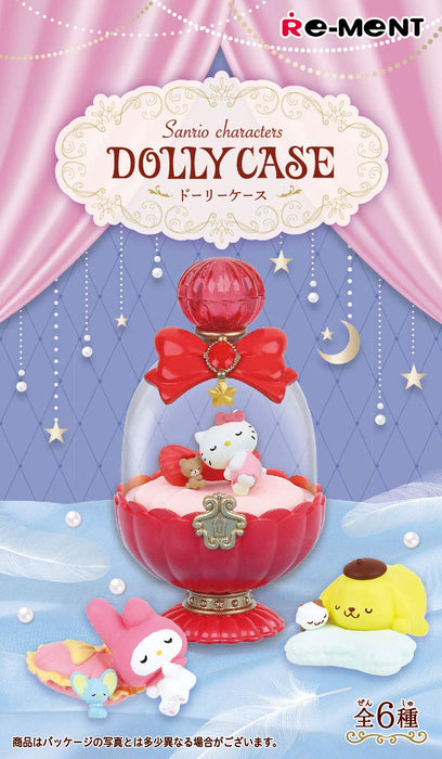 RE-MENT Sanrio Characters Dolly Case 1 Box 6-teiliges Komplettset