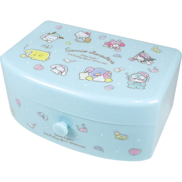 Sanrio Characters Jewelry Box Blue 2-Drawer Type With Mirror Onemu Sr-5542214On
