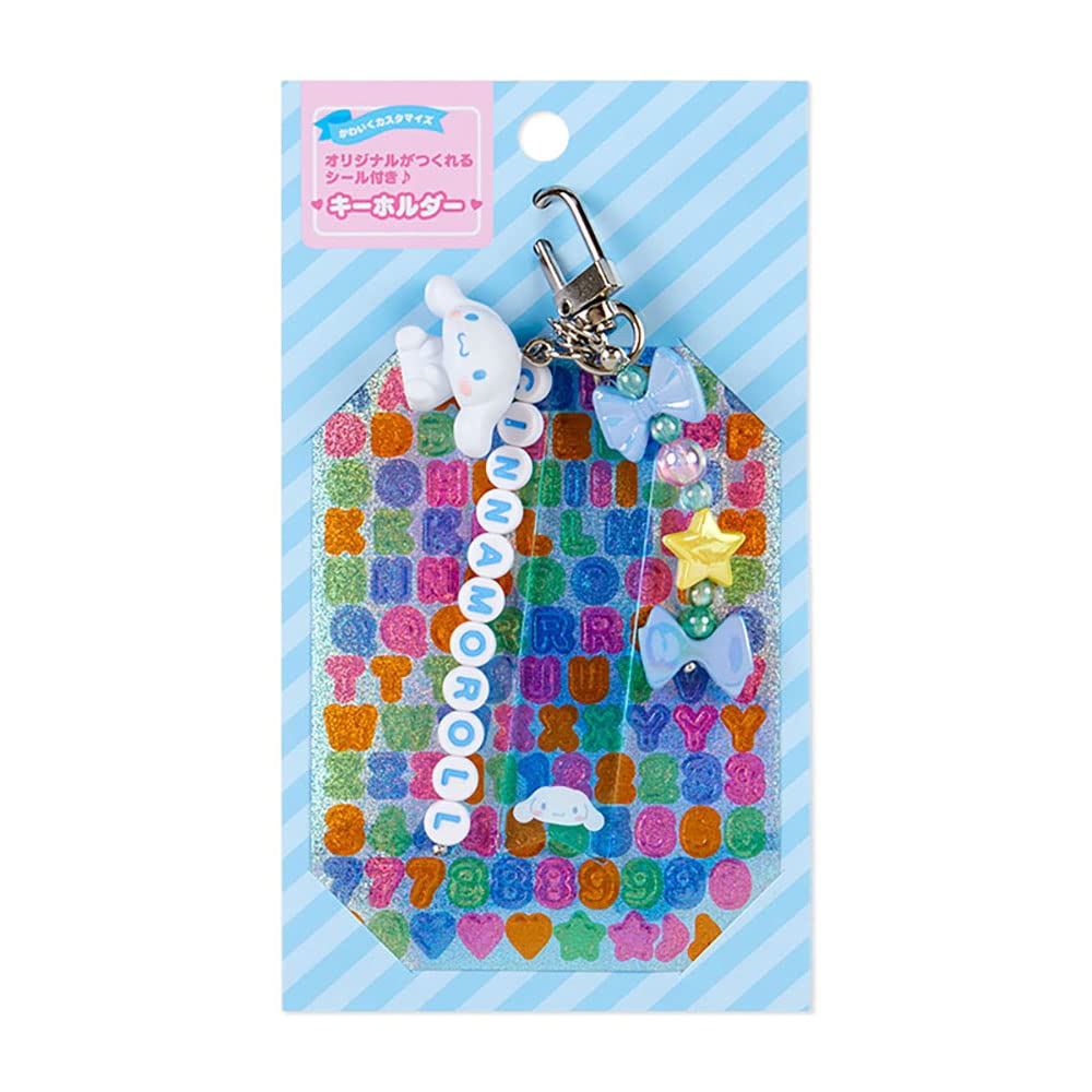 Sanrio Cinnamoroll Key Chain with Alphabet Stickers Set