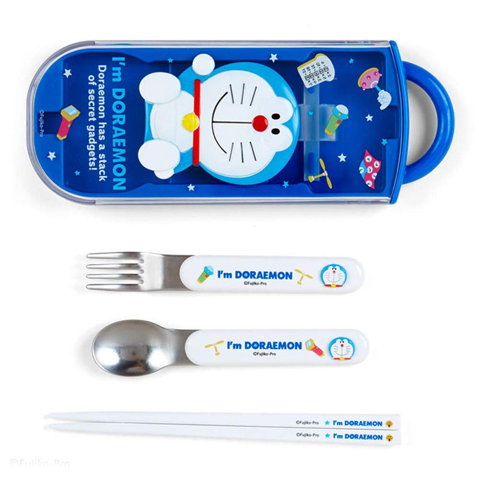 SANRIO Lunch Trio Set Fork, Spoon, Chopsticks Doraemon