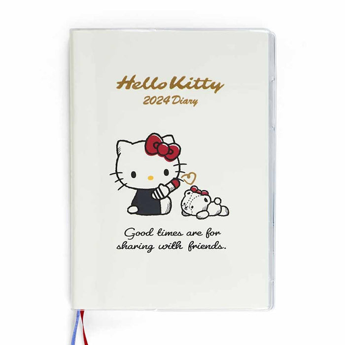 Sanrio Hello Kitty B6 Japan Diary 2024 703818 Block Type